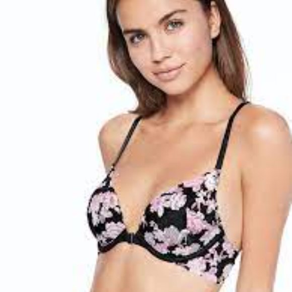 NWT 34DD Pink Date Racerback Push-Up with Rose Gold Hardware - Picture 10 of 12